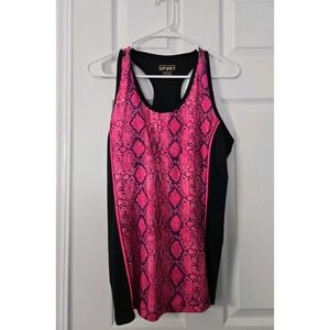Hard Candy Sport Athletic Top Size XL (15/17) Pink Snake Print